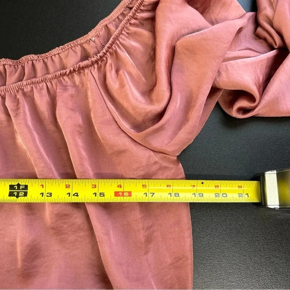 Charlotte Russe Peasant Blouse Top Women's Large Bronze Vixen Fairygoth Romantic - Picture 10 of 12